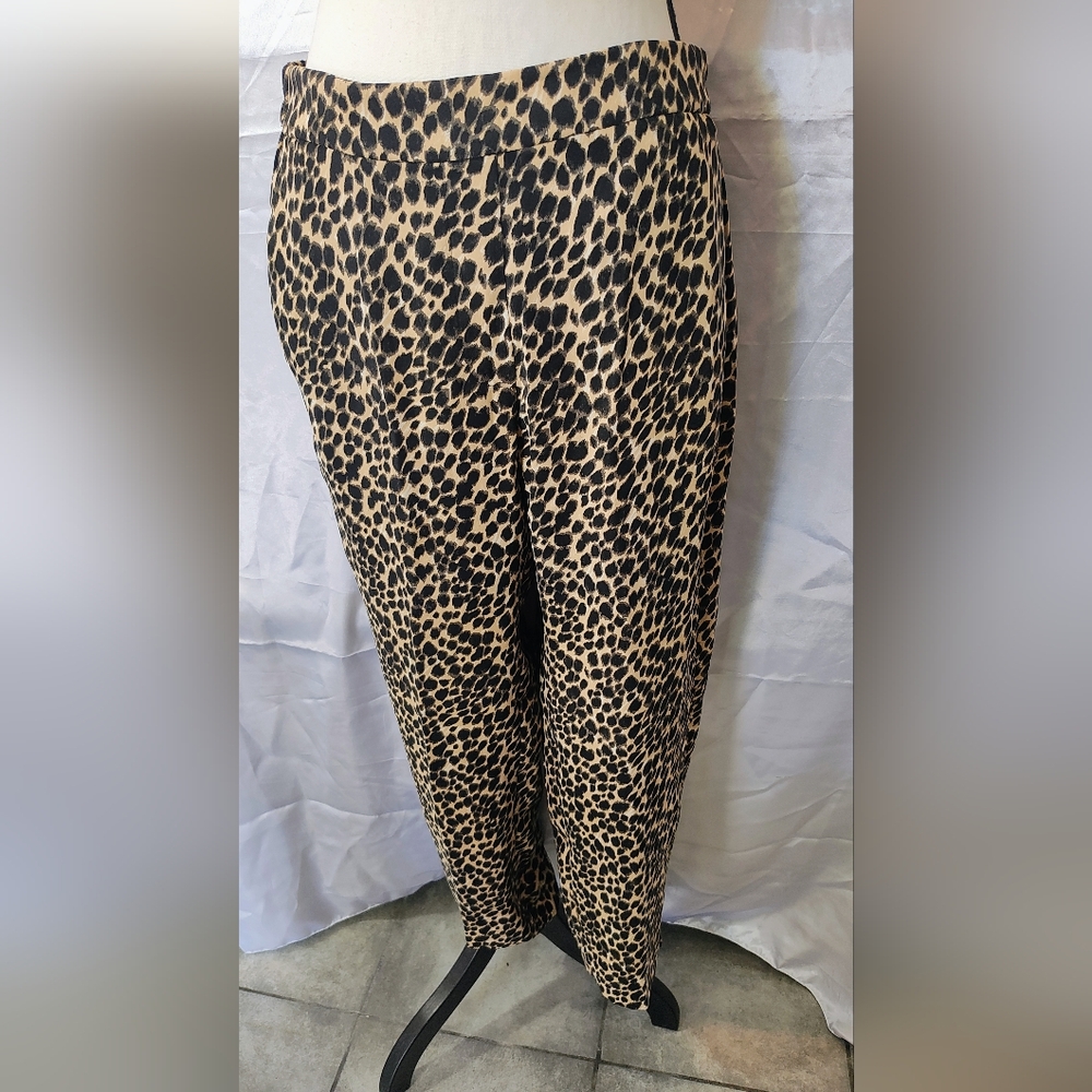 J. Crew Leopard Print Ankle Pants